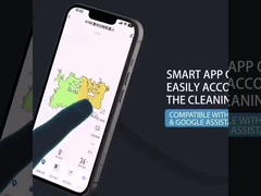 Aspirapolvere doppio del robot di zazzera di rotazione con il serbatoio di acqua pulito di controllo elettrico della stazione di zazzera di auto