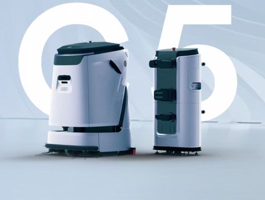 Pulizzatore di pavimenti robot commerciale con serbatoio di acqua grande da 45L e 45L