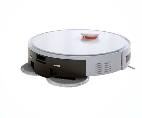 Robot aspirapolvere con spazzola a rotazione