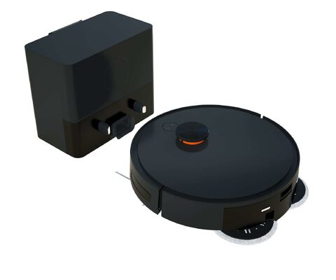 Robot aspirapolvere con spazzola a rotazione