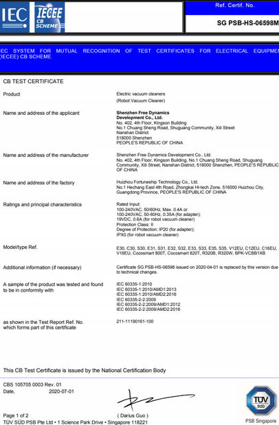 Porcellana Shenzhen Globabot Facotry Certificazioni